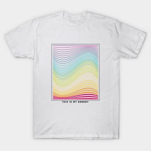 Rainbow Gay Energy Wave T-Shirt